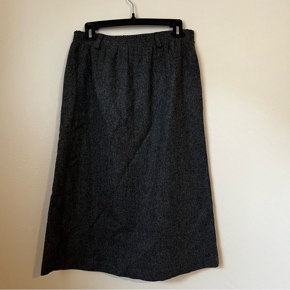 Vintage wool gray skirt 6p